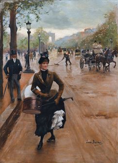4 Jean Béraud, La Modiste Sur Les Champs Elysees. Shopping alla fine del 1800