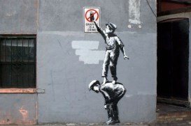 1 Banksy. Graffiti is a crime, New York